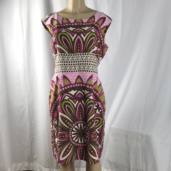 Nicole Miller Dresses & Skirts - Nicole Miller Medallion Patchwork Print Dress 14